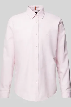 HUGO BOSS Regular Fit Freizeithemd mit Label-Stitching Modell 