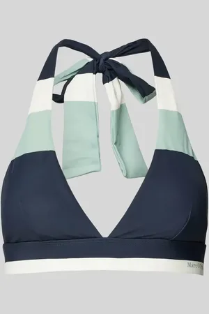 Marc O’ Polo Neckholder-Bikini-Oberteil mit breiten Blockstreifen in , Größe M