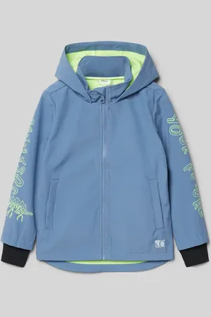 QS by s.Oliver Regular Fit Softshell-Jacke mit Jersey-Futter und Kontrastdetails in , Größe 104