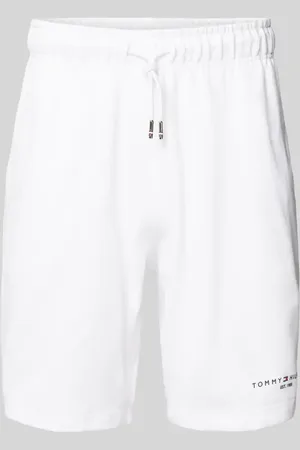 Tommy Hilfiger Regular Fit Sweatshorts mit Label-Print in , Größe L
