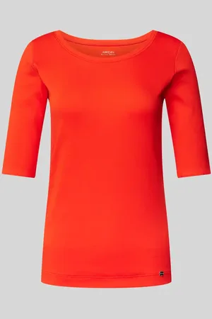 Marc Cain T-Shirt mit Label-Applikation in , Größe 34