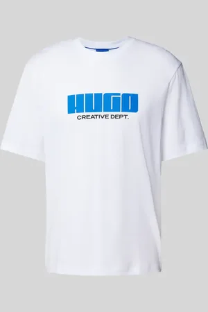 Hugo Blue T-Shirt mit Label-Print Modell 