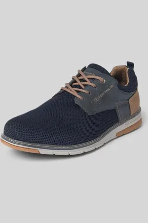 TOM TAILOR Low Top Sneaker im Knitted Look mit hochwertigen Kunstleder-Applikationen in , Größe 40