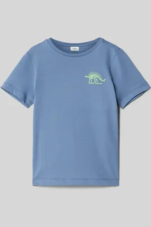 QS by s.Oliver Regular Fit T-Shirt mit Baumwoll-Anteil und Dino-Print in , Größe 104