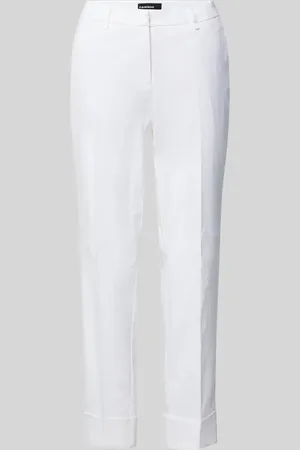 Cambio Regular Fit Leinenhose mit Gürtelschlaufen Modell 