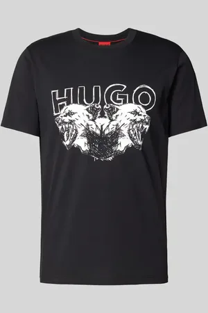 HUGO BOSS T-Shirt mit Label- und Motiv-Print Modell 