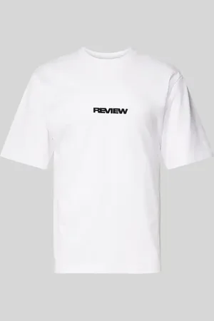 Review T-Shirt mit Label-Print in , Größe L