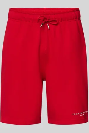 Tommy Hilfiger Regular Fit Sweatshorts mit Label-Print in , Größe L