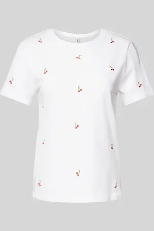 ONLY Regular Fit T-Shirt aus reiner Baumwolle Modell 