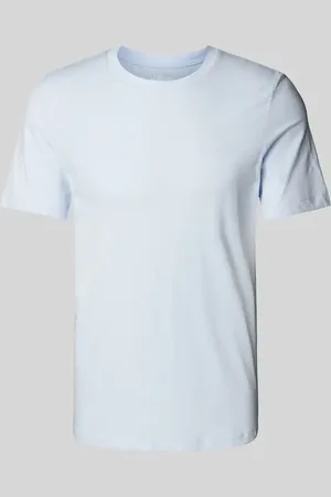 QS by s.Oliver Regular Fit T-Shirt aus reiner Baumwolle mit gummiertem Label Print in , Größe 3XL
