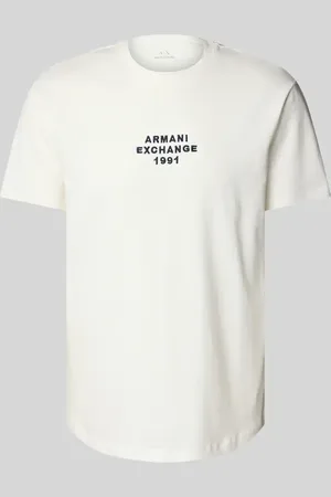 Armani Exchange Regular Fit T-Shirt aus reiner Baumwolle in , Größe L