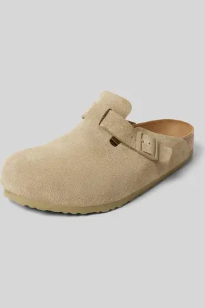 Birkenstock Lederslides mit Dornschließe Modell 