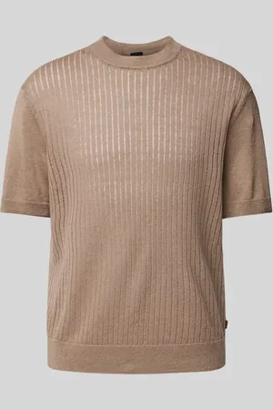 HUGO BOSS Oversized T-Shirt aus Leinen-Mix Modell 