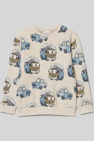 NAME IT Sweatshirt mit gerippten Abschlüssen Modell 