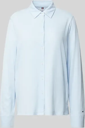 Tommy Hilfiger Regular Fit Bluse mit Logo-Applikation in , Größe L