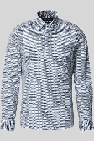 Marc O’ Polo Shaped Fit Freizeithemd mit feinem Allover-Print in , Größe L