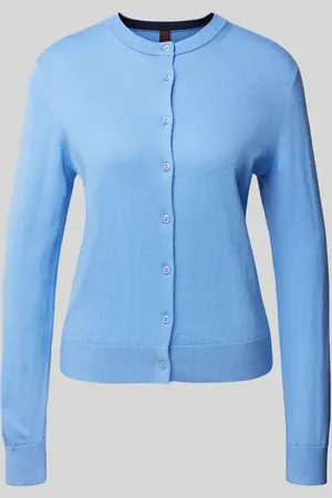 Stefanel Cardigan mit Woll-Anteil mit Rundhalsausschnitt in , Größe M