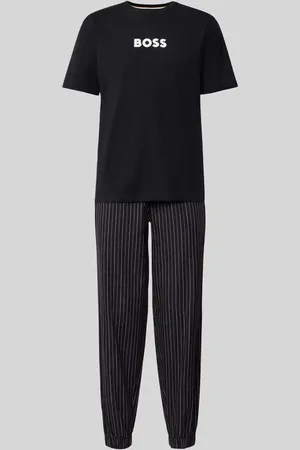 HUGO BOSS Pyjama mit Label-Print Modell 
