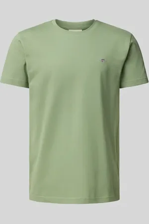 GANT Slim Fit T-Shirt mit Label-Stitching in , Größe 4XL