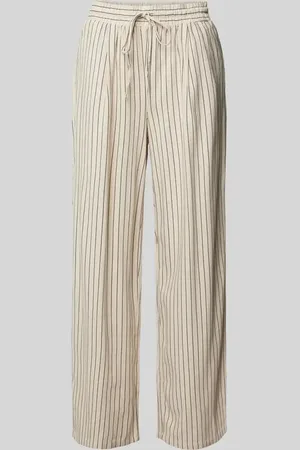 VERO MODA Loose Fit Bundfaltenhose aus Viskose-Leinen-Mix Modell 