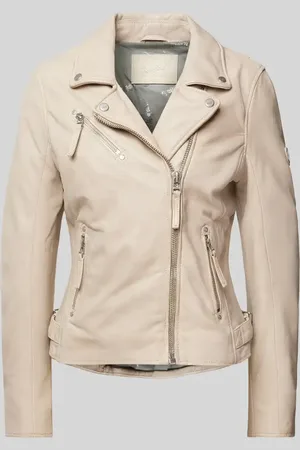 Mauritius Lederjacke mit Reißverschlusstaschen in , Größe XL