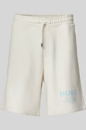 Hugo Blue Sweatshorts mit Label-Print Modell 