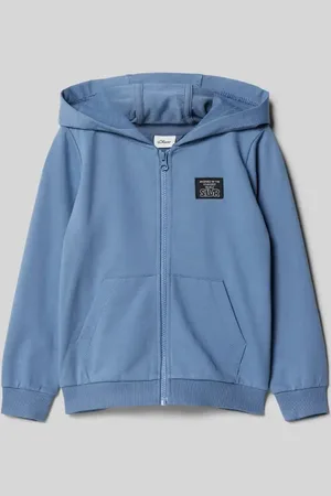 QS by s.Oliver Regular Fit Sweatjacke aus Baumwoll-Mix in , Größe 104