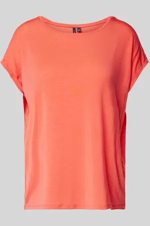 VERO MODA Relaxed Fit T-Shirt mit fixiertem Umschlag Modell 