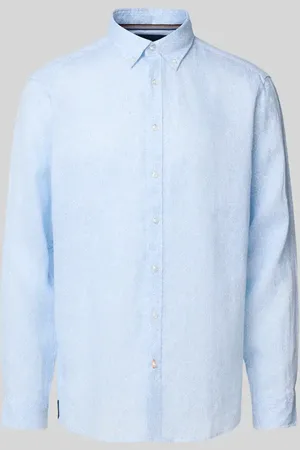 Christian Berg Regular Fit Leinenhemd mit Button-Down-Kragen in , Größe 3XL