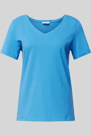 QS by s.Oliver Regular Fit T-Shirt aus Baumwoll-Elasthan-Mix in , Größe 34