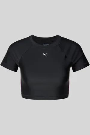 PUMA Cropped Bikini-Oberteil mit 1/2-Arm in , Größe L