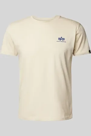 Alpha Industries T-Shirt mit Label-Print in , Größe L