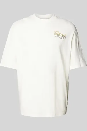 Blend Oversized T-Shirt mit Label-Stitching Modell 