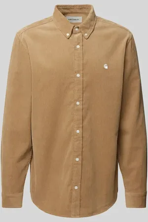Carhartt Regular Fit Cordhemd mit Logo-Stitching Modell 