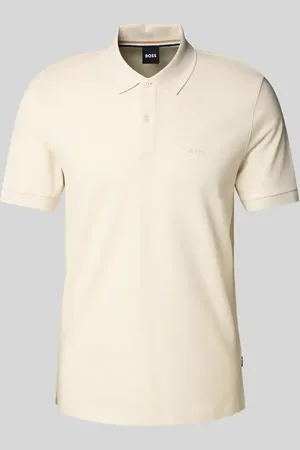 HUGO BOSS Slim Fit Poloshirt mit Label-Stitching Modell 