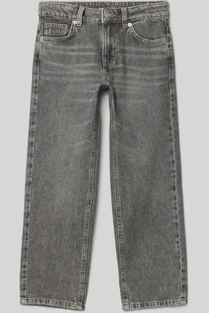 TOM TAILOR Straight Fit Jeans aus reiner Baumwolle mit Weitenregulierung innen in , Größe 146