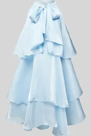 A-View Knielanges Kleid mit Volants Modell 
