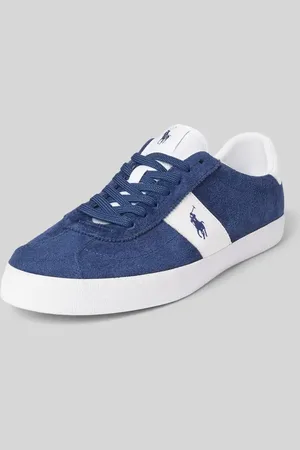 Ralph Lauren Ledersneaker mit Logo-Stitching Modell 