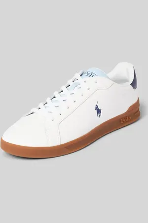 Ralph Lauren Ledersneaker mit Logo-Stitching in , Größe 43