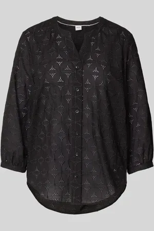 Brax Regular Fit Bluse mit Lochstickerei Modell 