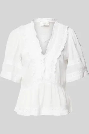 Neo Noir Regular Fit Bluse mit Häkelspitze Modell 