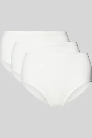 Sloggi High Waist Pants mit Label-Print in , Größe L