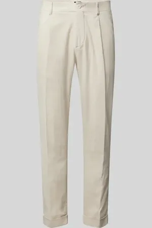Strellson Regular Fit Bundfaltenhose mit Gürtelschlaufen Modell 