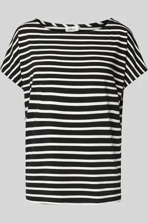 QS by s.Oliver Relaxed Fit T-Shirt aus Viskose-Elasthan-Mix in , Größe 34