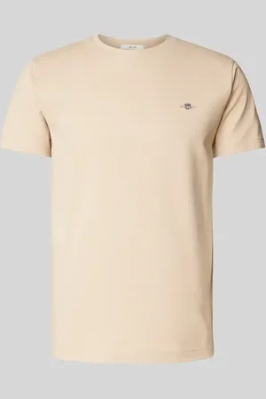 GANT Slim Fit T-Shirt mit Label-Stitching in , Größe 4XL