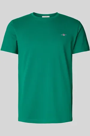 GANT Slim Fit T-Shirt mit Label-Stitching in , Größe 4XL
