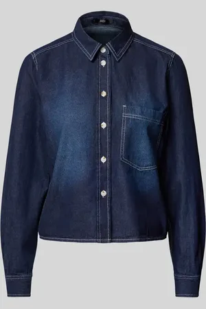 Zero Regular Fit Jeansbluse mit Brusttasche in , Größe 34