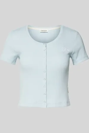 Guess T-Shirt mit Druckknopfleiste in , Größe L
