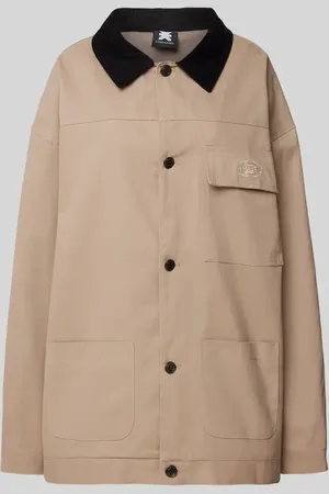 Karo Kauer Jacke mit Label-Stitching in , Größe L