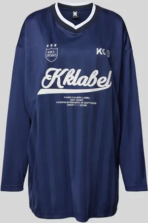 Karo Kauer Longsleeve mit Label-Print in , Größe S